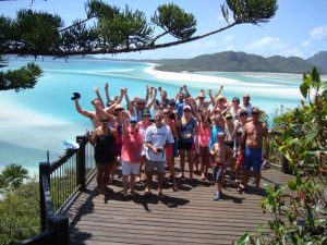 guests of whitehaven xpress at hill inlet lookout