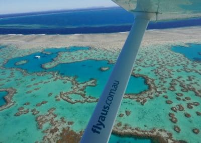 heart reef from a Whitsundays scenic flight