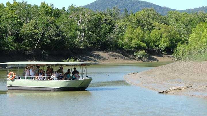 crocodile tour on Proserpine River