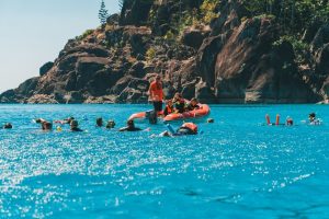 guests snorkelling in Whitsundays Water