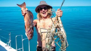 Spearfishing Catch at Great Barrier Reef
