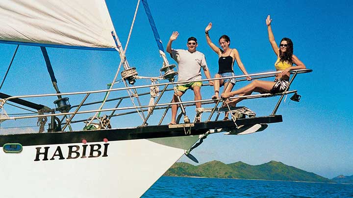 Guests sailing on habibi