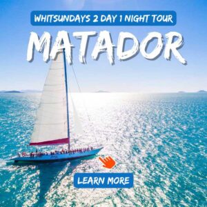 Matador Whitsundays 2 Day 1 Night tour sailing through the islands
